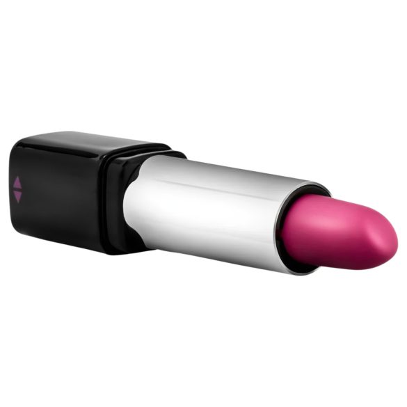 Blush Lipstick Rosé - vibrador discreto resistente al agua - negro rosado