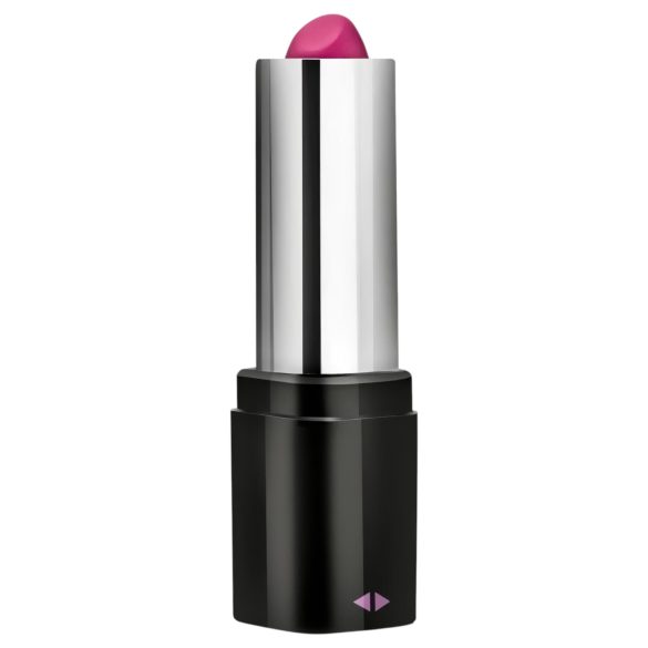 Blush Lipstick Rosé - vibrador discreto resistente al agua - negro rosado