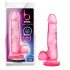 bjours Sweet N Hard 4 - Dildo rosa con ventosa y testículos