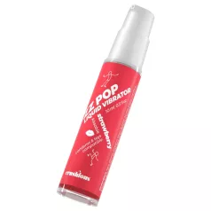   Crushious ZZ POP - vibrador líquido comestible, fresa (10 ml)