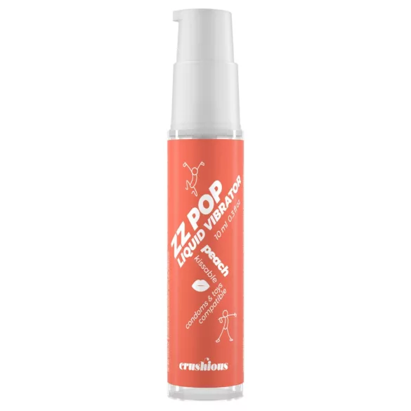 Crushious ZZ POP - vibrador líquido comestible, melocotón (10 ml)