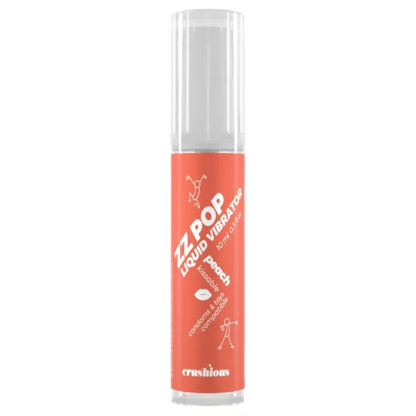 Crushious ZZ POP - vibrador líquido comestible, melocotón (10 ml)