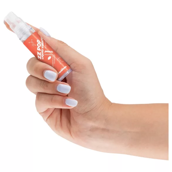 Crushious ZZ POP - vibrador líquido comestible, melocotón (10 ml)