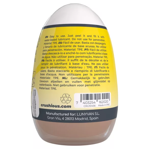 Crushious Ezy Egg Anal - huevo masturbador (color carne)