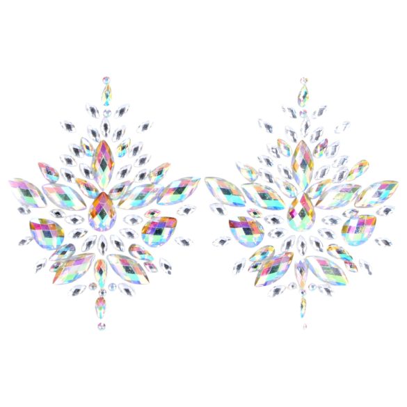 Le Désir - pegatinas de pezones brillantes - arcoíris