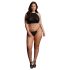 Le Désir Talla Grande - conjunto de fiesta con strass - negro (XL-3XL)