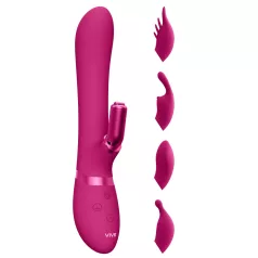   Vive Chou - vibrador recargable con cabezales intercambiables para clítoris