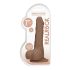 RealRock Dong 7 - consolador realista con testículos (17cm) - oscuro natural