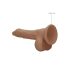 RealRock Dong 7 - consolador realista con testículos (17cm) - oscuro natural