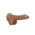 RealRock Dong 7 - consolador realista con testículos (17cm) - oscuro natural