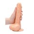 RealRock Dong 8 - consolador realista con testículos (20 cm) - natural