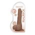RealRock Pene 8" - Dildo realista con testículos (20cm) - Tono oscuro natural