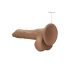 RealRock Pene 8" - Dildo realista con testículos (20cm) - Tono oscuro natural