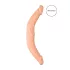 RealRock Double Dong 14 - dildo doble (36 cm) - natural