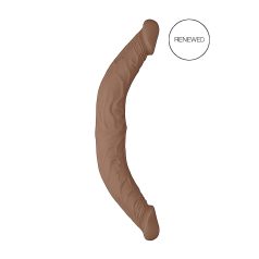 RealRock Double Dong 14 - doble consolador (36cm) - oscuro natural   RealRock Double Dong 14 - doble consolador (36cm) - oscuro natural