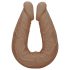 RealRock Double Dong 14 - doble consolador (36cm) - oscuro natural
