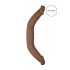 RealRock Doble Dildo 18 - Doble Consolador (46cm) - Tono Natural Oscuro
