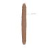 RealRock Double Dong 18 - doble consolador (46 cm) - oscuro natural