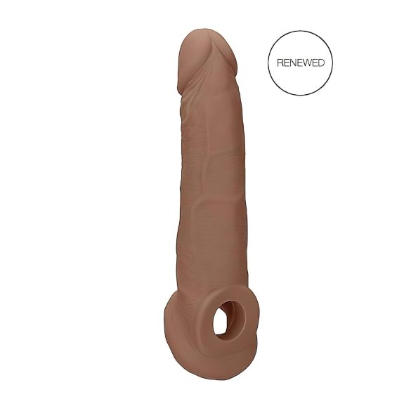 Funda RealRock 9 - Manga para Pene (21,5 cm) - Tono Natural Oscuro