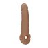 Funda RealRock 9 - Manga para Pene (21,5 cm) - Tono Natural Oscuro