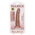RealRock Slim - dildo realista 15,5cm (oscuro natural)