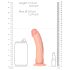RealRock - Dildo con ventosa realístico 15,5cm (natural)
