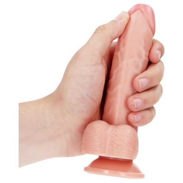 RealRock - dildo realista con ventosa - 15,5 cm - color natural