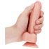 RealRock - dildó realista con succión - 15,5cm (natural)