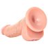 RealRock - dildó realista con succión - 15,5cm (natural)