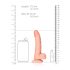 RealRock - dildó realista con succión - 15,5cm (natural)