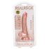 RealRock - dildó realista con succión - 15,5cm (natural)