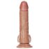 RealRock - Consolador con ventosa y testículos - 15,5 cm (tono natural oscuro)