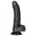 RealRock - dildo realista con ventosa - 15,5cm (negro)
