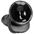 RealRock - Consolador realista con ventosa - 15,5cm (negro)