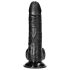 RealRock - dildo realista con ventosa - 15,5cm (negro)