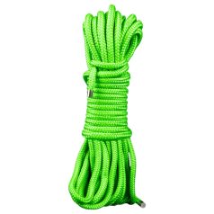 Ouch! - cuerda de bondage luminosa - 5m (verde)
