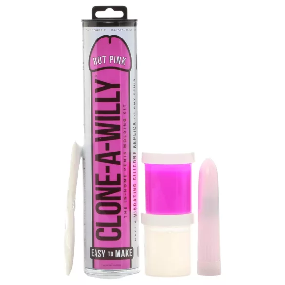 Clone-a-Willy - kit de moldeado de pene con vibrador - silicona rosa