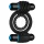 Doc Johnson Optimale - anillo doble vibrador para pene (negro)