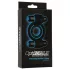 Doc Johnson Optimale - anillo doble vibrador para pene (negro)