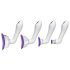 Doc Johnson Intimate - Set de bomba vibratoria (lila)