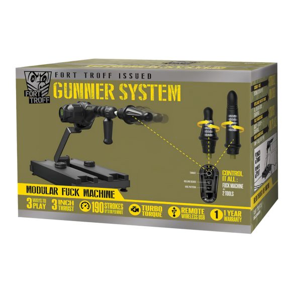 Sistema Gunner Doc Johnson - Máquina Sexual (Negra)