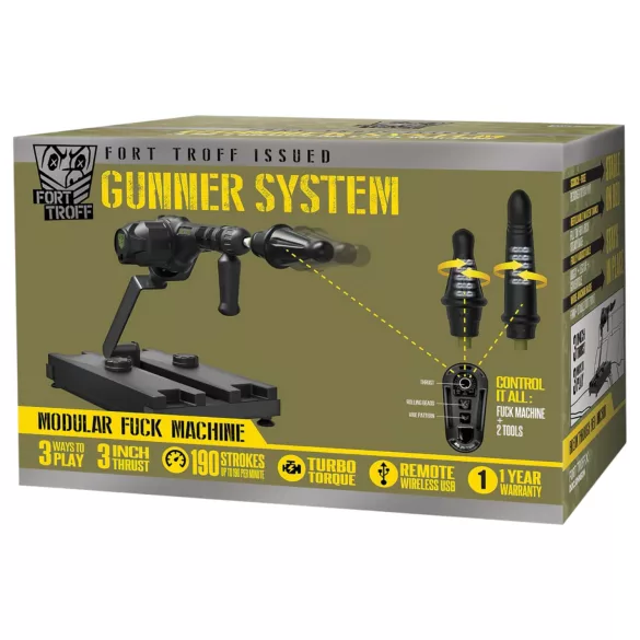 Doc Johnson Gunner System - máquina sexual automática - negro