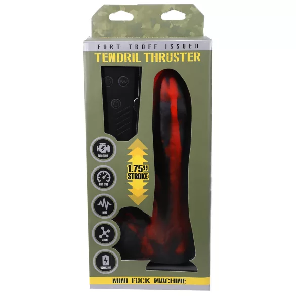 Doc Johnson - Vibrador penetrador con control remoto - mini, rojo