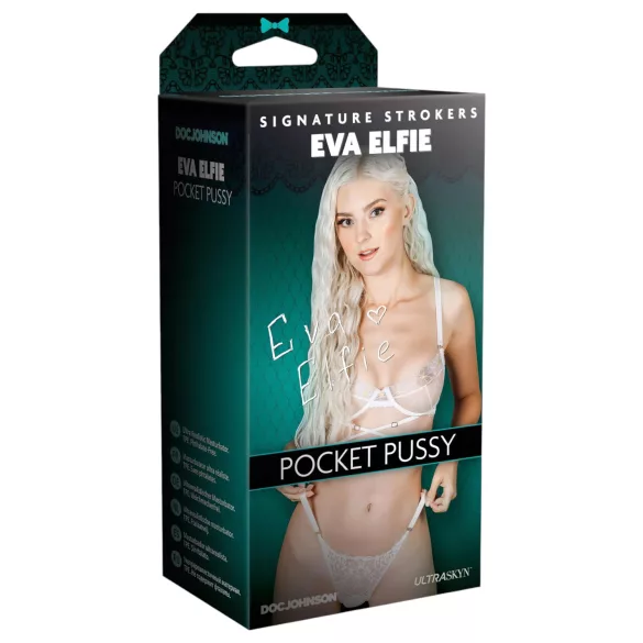 Doc Johnson Eva Elfie - vagina artificial realista Ultraskyn (color carne)