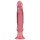 Dildo anal Crystal Jellies con ventosa (rosa)