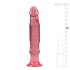 Crystal Jellies - dildo anal con ventosa (rosa)