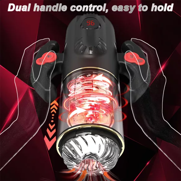AlvUp - masturbador automático rotatorio - negro