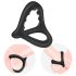 Anillo para pene y testículos con superficie texturizada (negro)