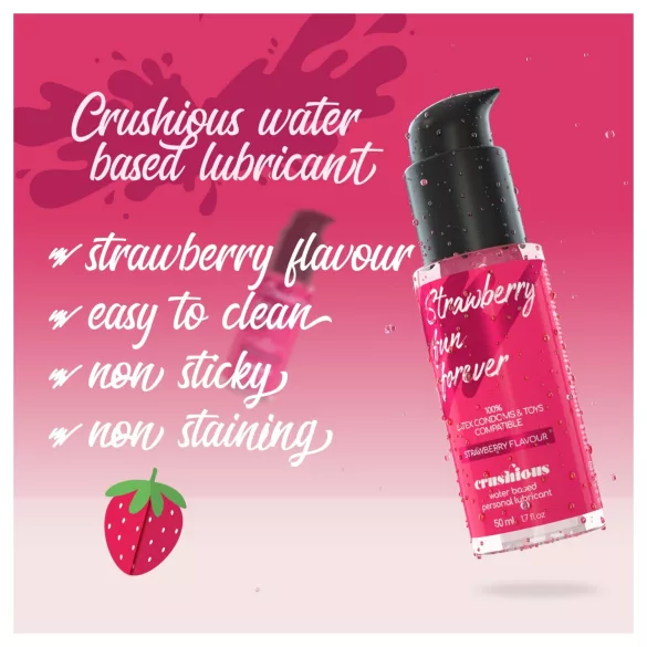Crushious - lubricante a base de agua, fresa (50 ml)