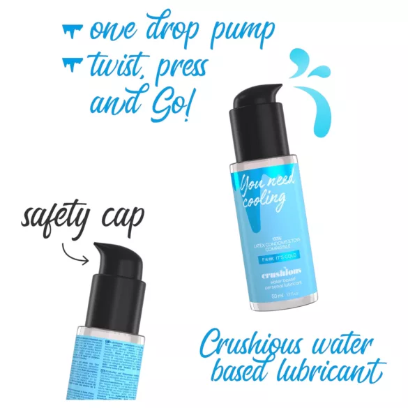 Crushious - lubricante refrescante a base de agua (50 ml)